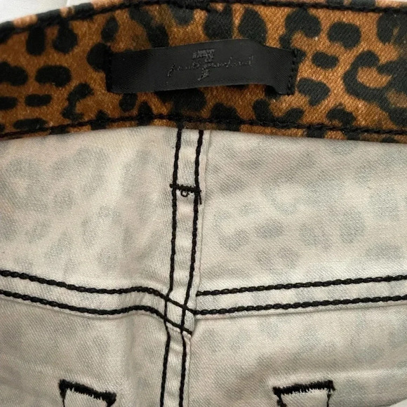 7 for All Mankind leopard coated bootcut pants - Picture 5 of 13